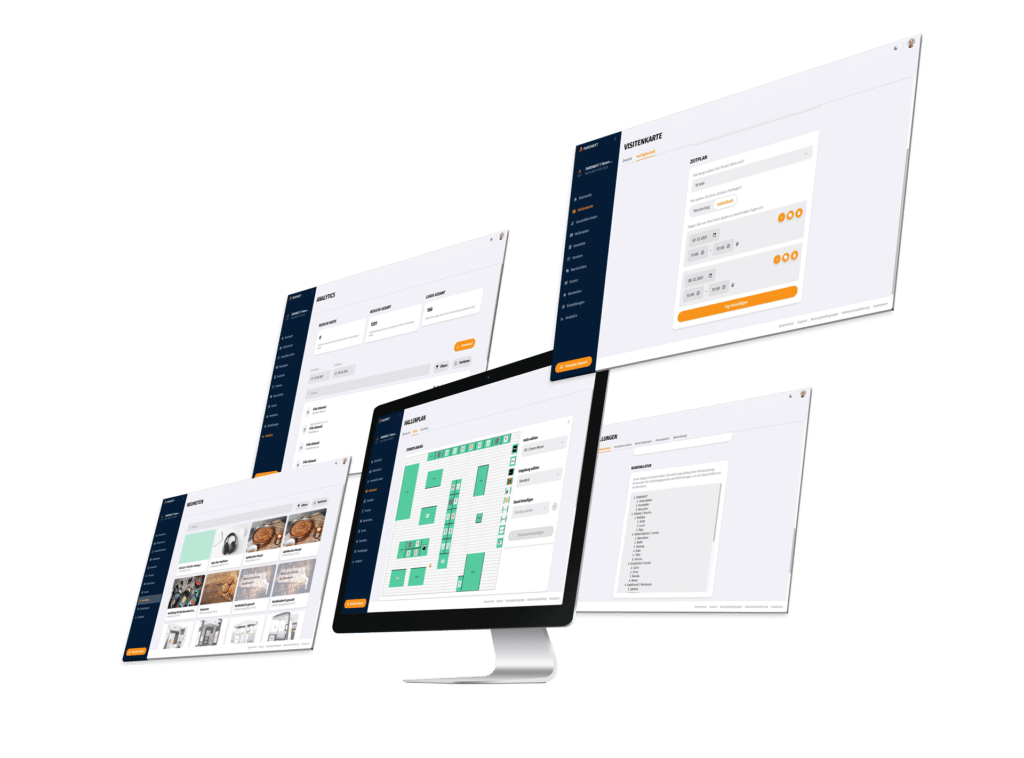 Screen-Mockup virtuelle Veranstaltung